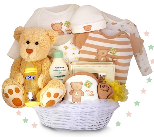 My%20First%20Teddy%20Bear%20Baby%20Gift%20Basket122176 2 Nice Baby souvenirs ideas 2014
